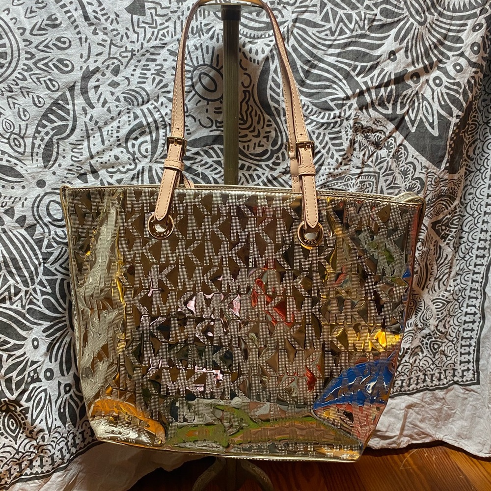 MK Gold Tote